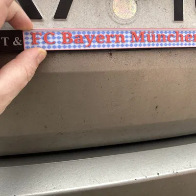 Tấm Biển Xe FC Bayern Munchen V2
