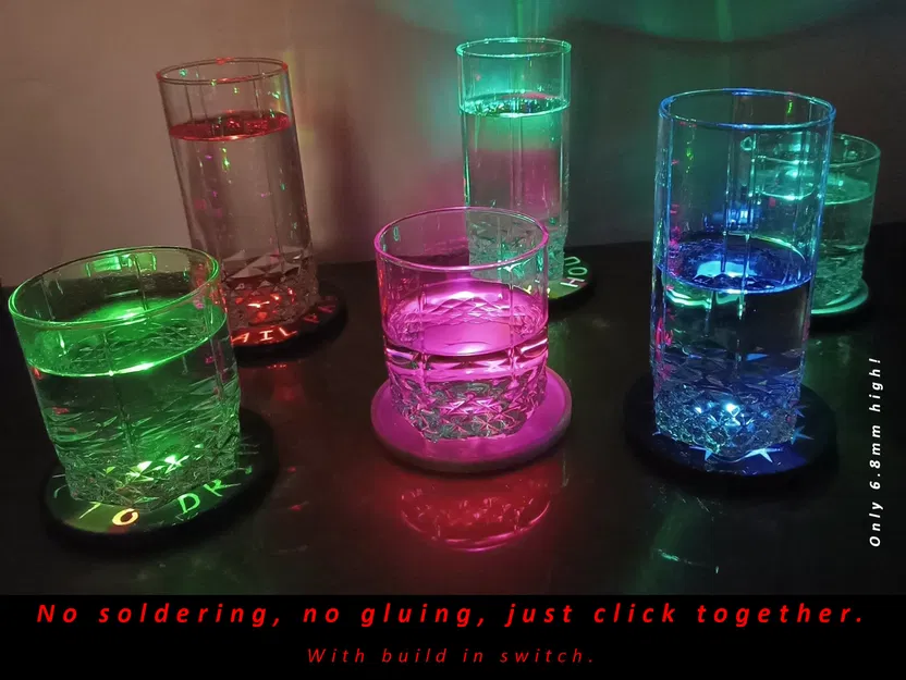 Đế Lót Ly Đèn LED Sáng - Image 1