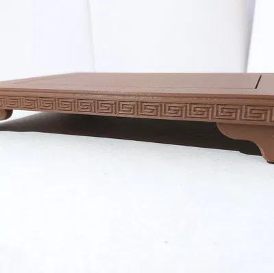 Kệ Trưng Cây Cảnh Bonsai (07) Chữ Nhật Hoa Văn 200x140x28mm