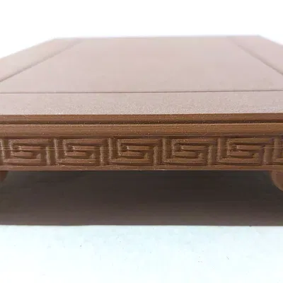 Kệ Trưng Cây Cảnh Bonsai (07) Chữ Nhật Hoa Văn 200x140x28mm