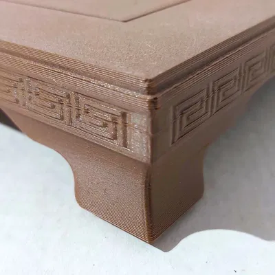 Kệ Trưng Cây Cảnh Bonsai (07) Chữ Nhật Hoa Văn 200x140x28mm