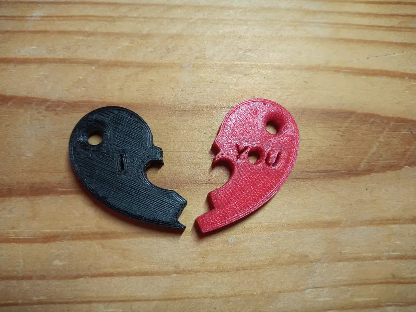 Móc Khóa Trái Tim Cho Hai Người - Image 1