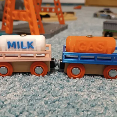 Thùng sữa cho xe lửa gỗ