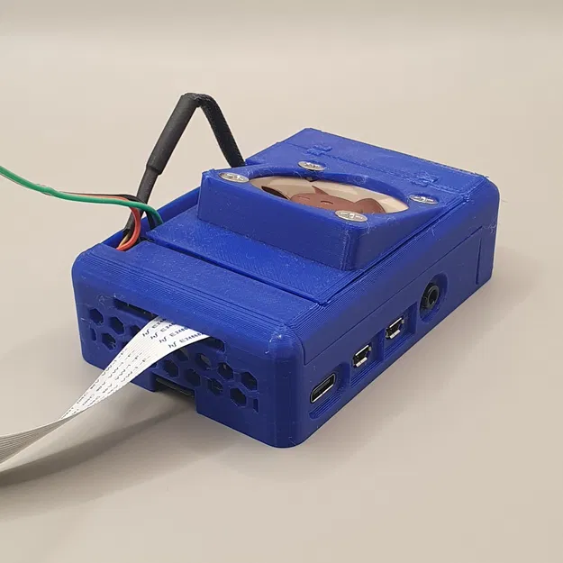 Vỏ Raspberry Pi 4b có nắp cho quạt PWM 40mm (như Noctua NF-A4x10 5V PWM) - Image 2