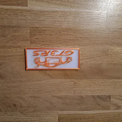 Tấm Trang Trí Porsche GT3 RS Nổi 3D