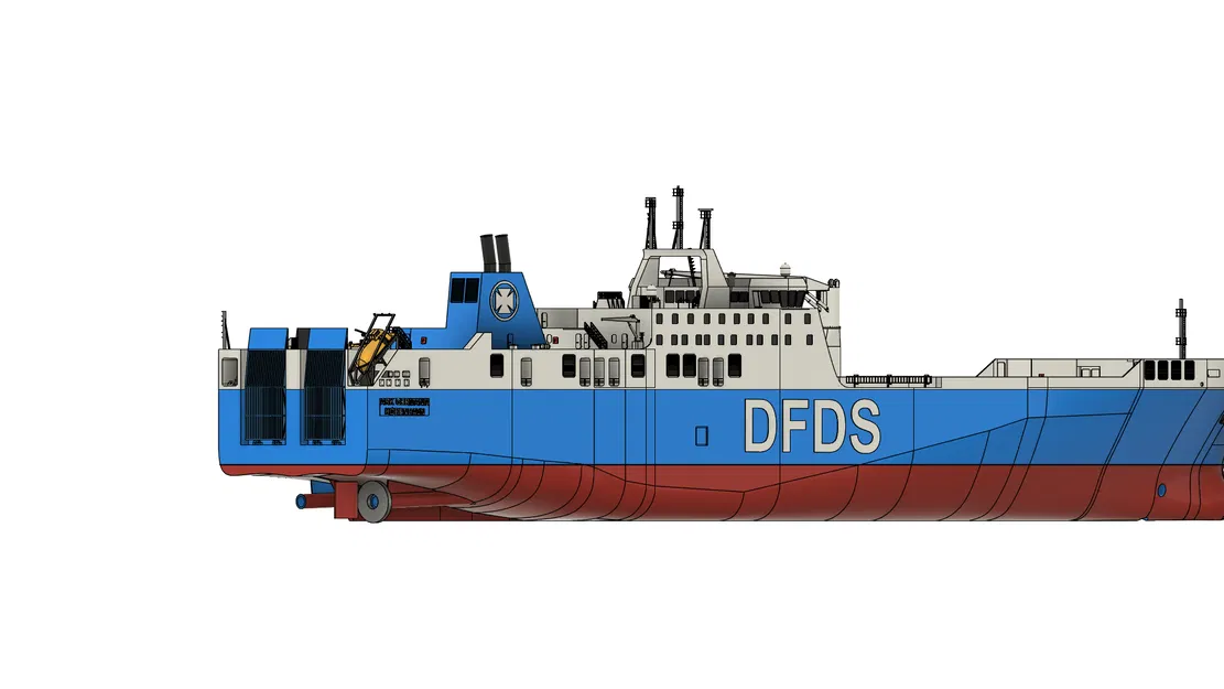Tàu RC DFDS "Ark Germania" Dài 1,32m! Tỷ Lệ 1:150 - Image 17