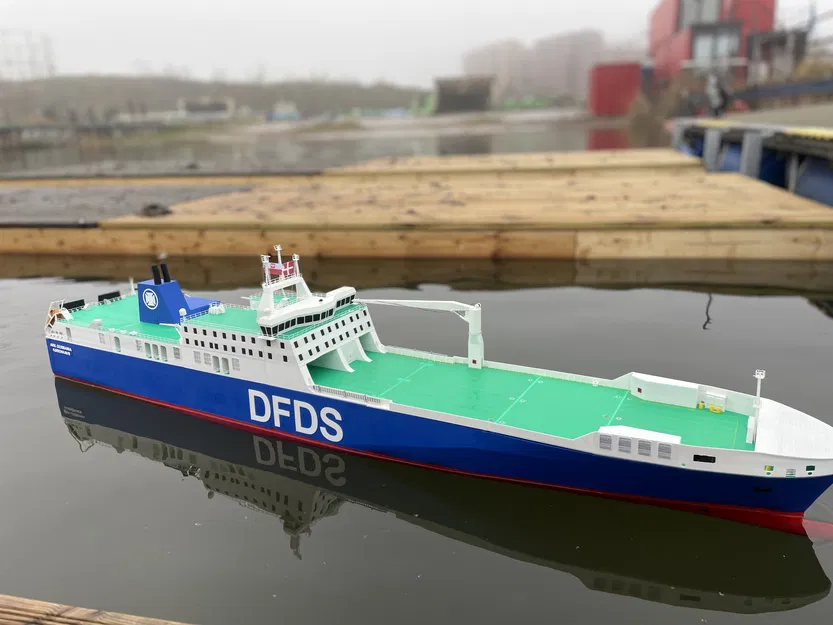 Tàu RC DFDS "Ark Germania" Dài 1,32m! Tỷ Lệ 1:150 - Image 19