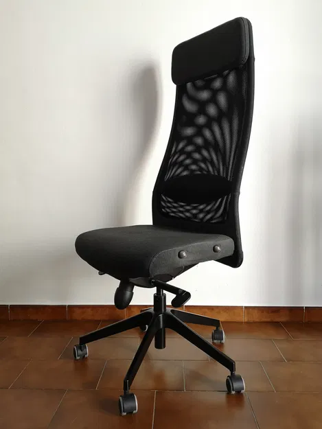 Nắp bịt lỗ bắt ốc & kẹp vải tay vịn ghế IKEA Markus - Image 3