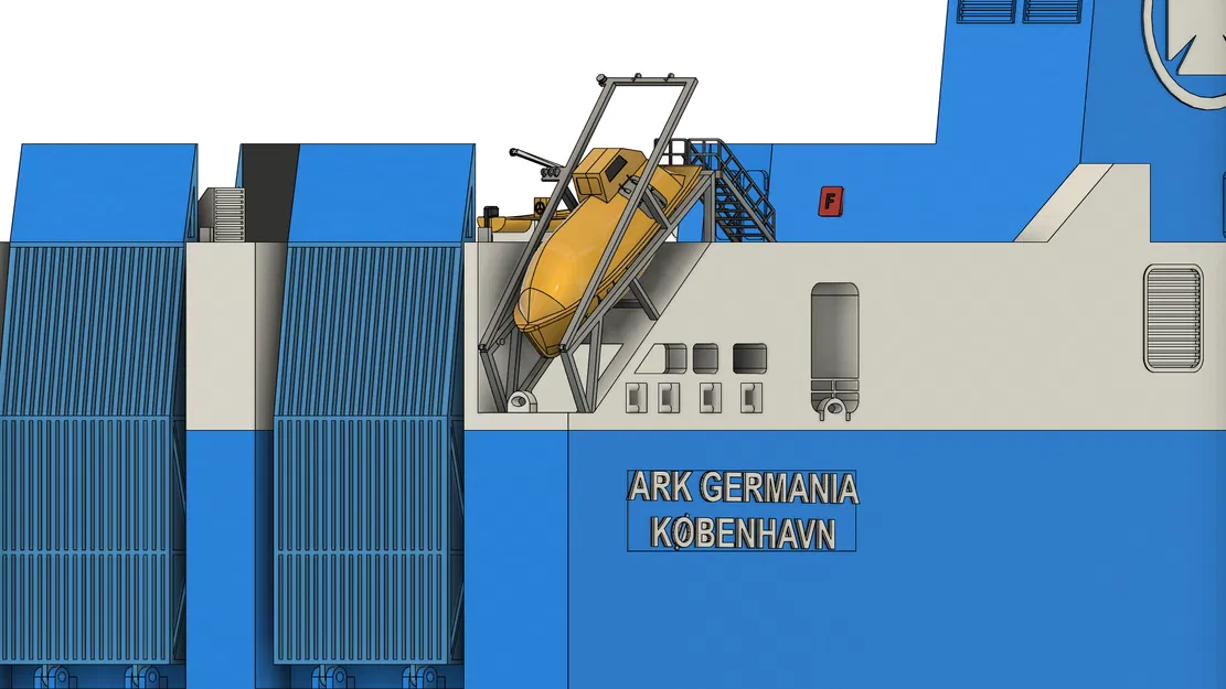 Tàu RC DFDS "Ark Germania" Dài 1,32m! Tỷ Lệ 1:150 - Image 26