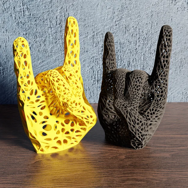 Mô hình Tay Rock Voronoi - Image 1