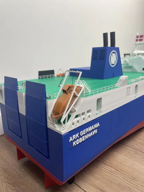 Tàu RC DFDS "Ark Germania" Dài 1,32m! Tỷ Lệ 1:150 - Image 31