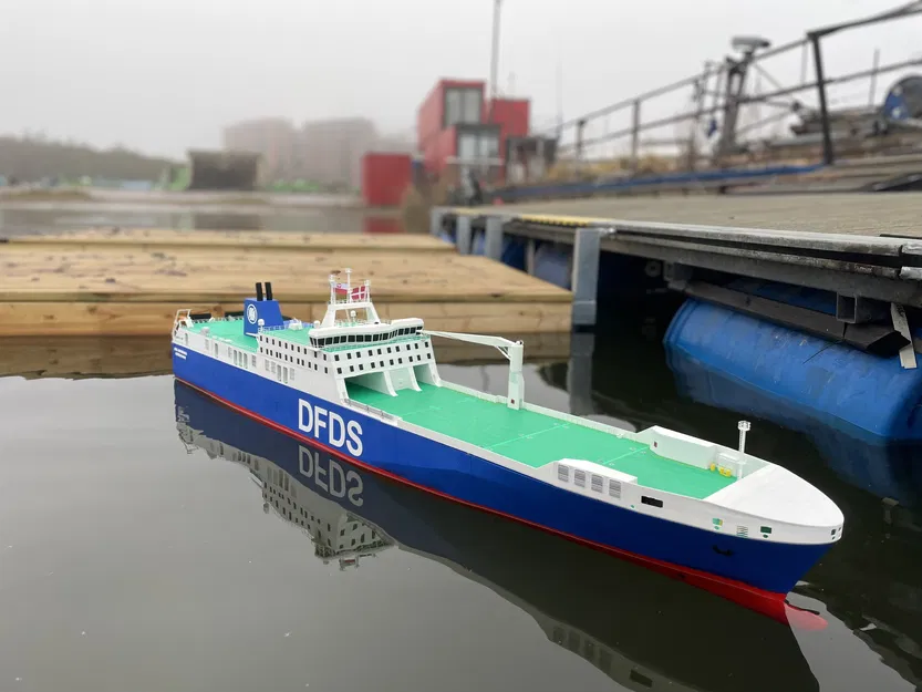 Tàu RC DFDS "Ark Germania" Dài 1,32m! Tỷ Lệ 1:150 - Image 34