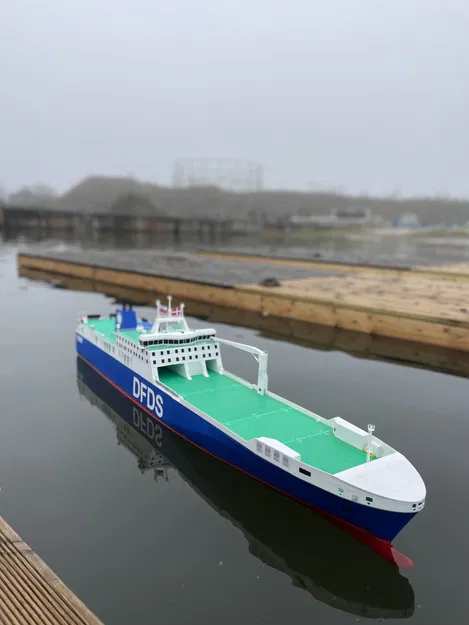 Tàu RC DFDS "Ark Germania" Dài 1,32m! Tỷ Lệ 1:150 - Image 50