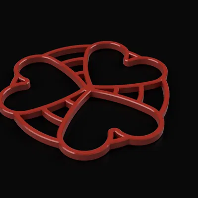 Đế Lót Ly Hình Trái Tim