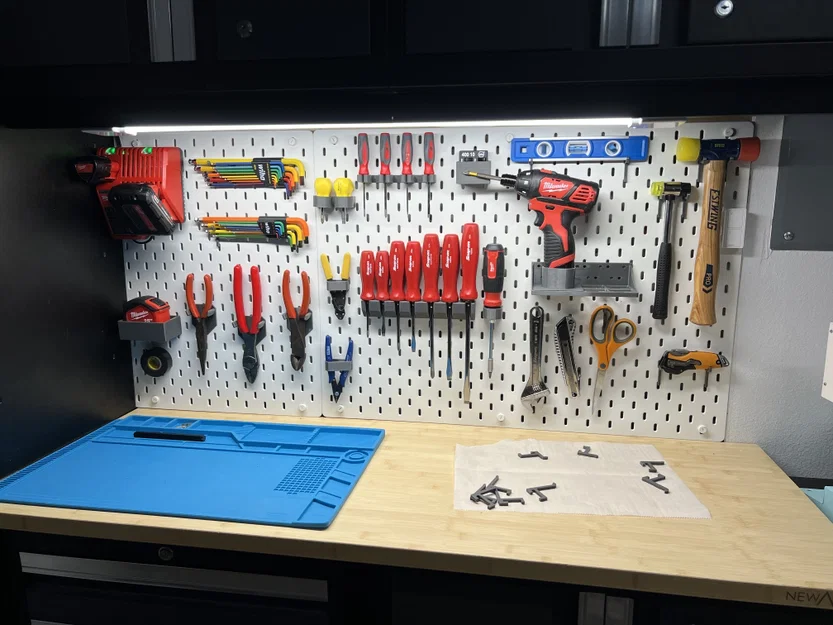 Pát Gắn IKEA SKADIS (Ốc Nhiệt - Ốc Zin Hoặc Ốc M4 Bất Kỳ) - Image 2