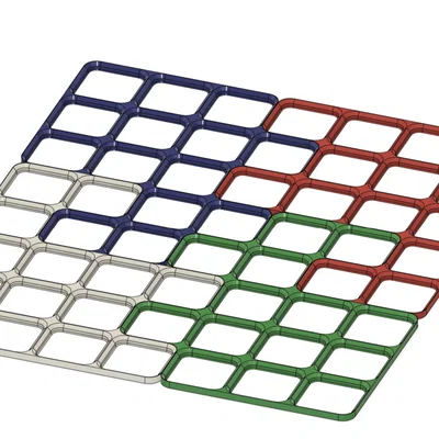 Tấm Đế Gridfinity 7x8 Chia Khớp Nối