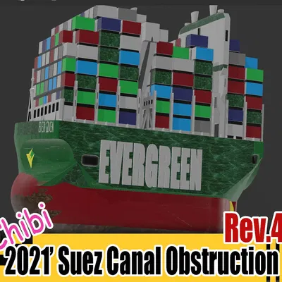 Mô hình Tắc nghẽn Kênh đào Suez 2021 Rev4_Chibi