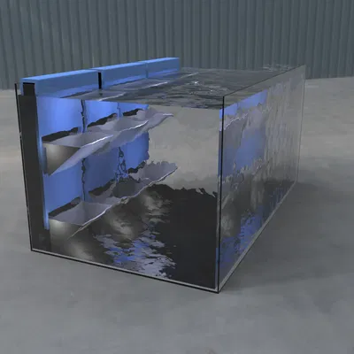 Chậu cây thẳng đứng cho hồ cá