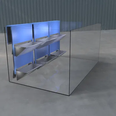 Chậu cây thẳng đứng cho hồ cá