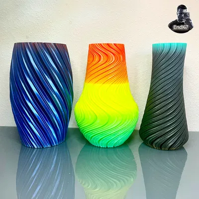 BỘ BÌNH HOA XOẮN ỐC ĐỘC ĐÁO PHIÊN BẢN HAI - 3 THIẾT KẾ