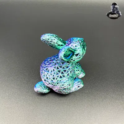 Thỏ Phục Sinh Voronoi Dễ Thương