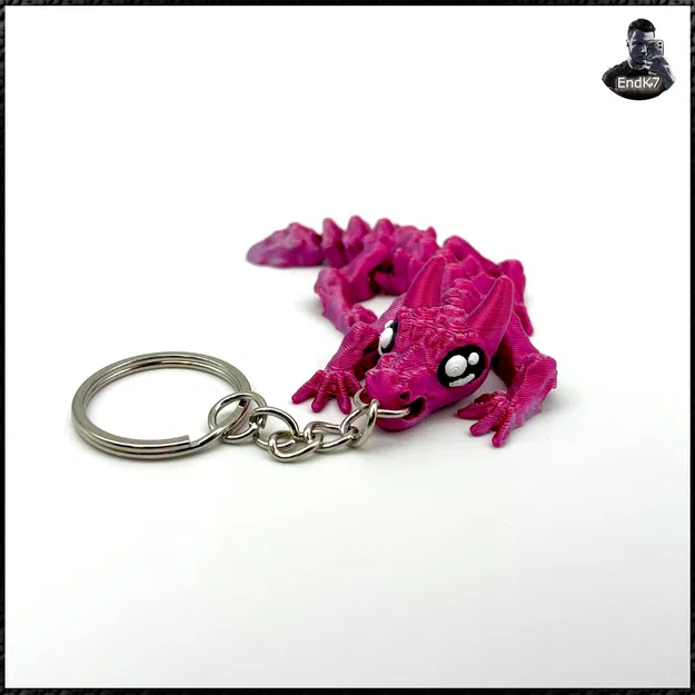 Móc Khóa Rồng Bò Con - Linh Hoạt - In Không Cần Hỗ Trợ - Image 4