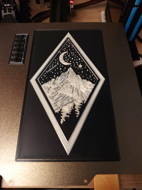 Núi với Bầu Trời Sao và Mặt Trăng - Image 3