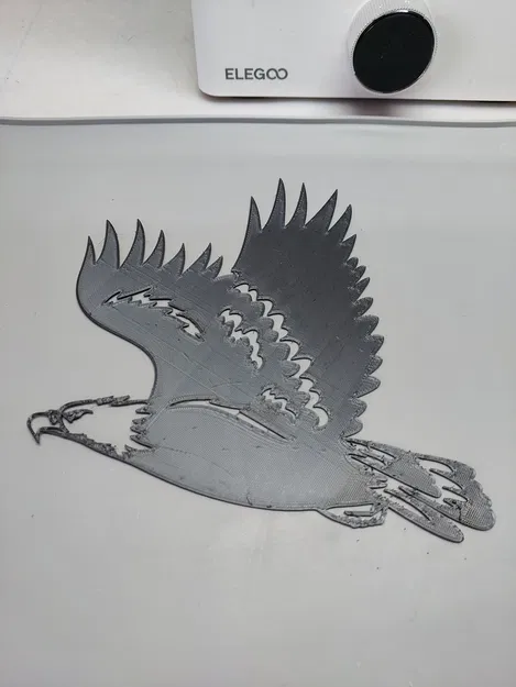 Chim Ưng Hói Fling - Mô Hình 3D Dễ In - Image 1