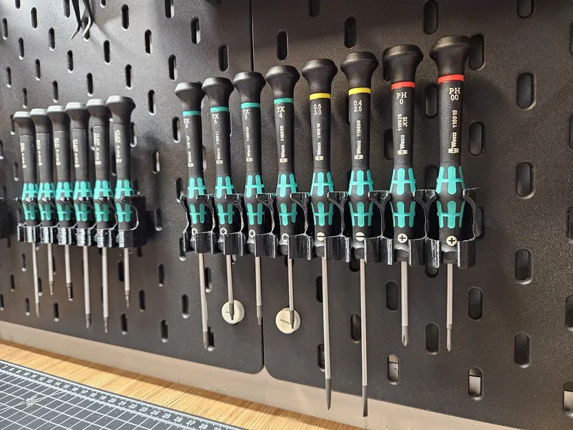 Giá Đỡ Skadis Cho Tua Vít Wera Kraftform x8 - Image 1