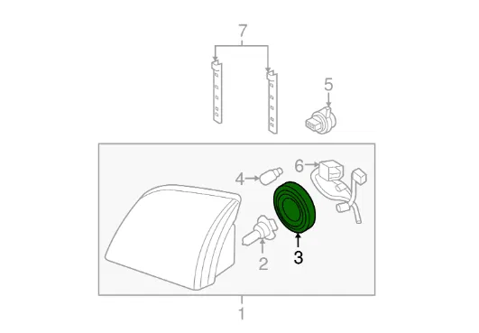 Chắn Đèn Pha - Nissan Quest 1999 - F4DZ13N019A - Image 2