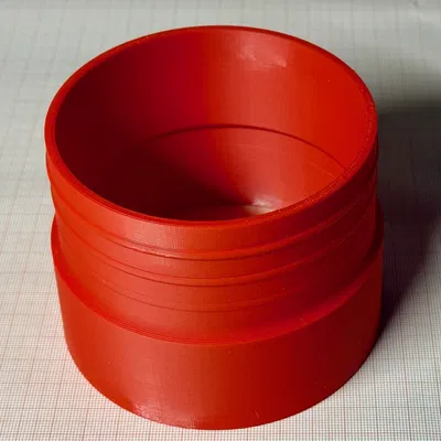 Cục nối ống hút bụi xưởng - 100mm (98 vào 102 ra)