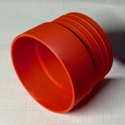 Cục nối ống hút bụi xưởng - 100mm (98 vào 102 ra)