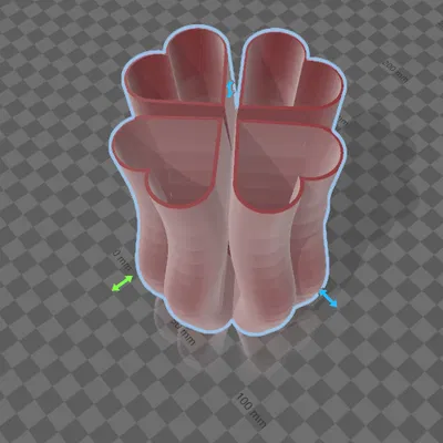 Chậu Hoa Hình Trái Tim