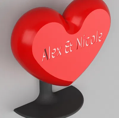 Trái Tim 3D Tùy Chỉnh