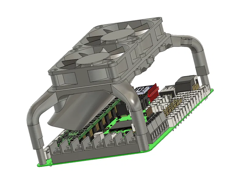 Giá Đỡ 2 Quạt 60mm Cho BigTreeTech Octopus V1.1 - Image 4