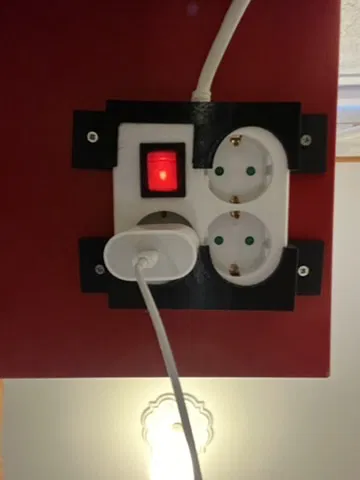 Giá đỡ cho dải ổ cắm vuông - Image 2