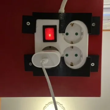 Giá đỡ cho dải ổ cắm vuông