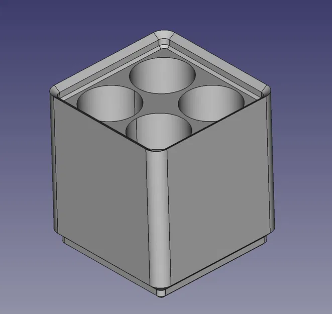 Giá đỡ vape Elfbar Gridfinity (freecad) - Image 3