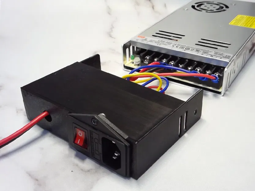 Cover ổ cắm nguồn Meanwell LRS-350 - Image 4