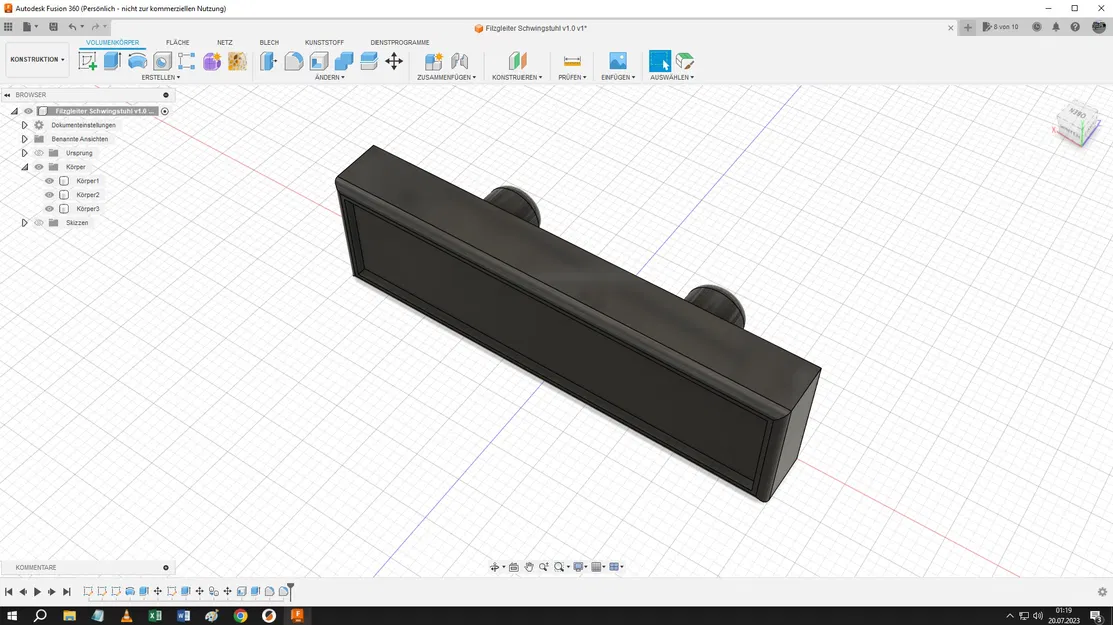 Miếng lót ghế bập bênh bằng mút, loại kéo dài - Image 3