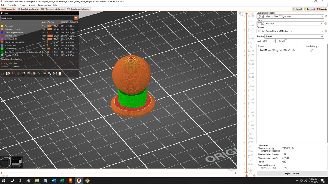 Đế Gắn RAM Mount FJR1300, Đĩa, Đai Ốc O-Ring, 8mm - Image 2