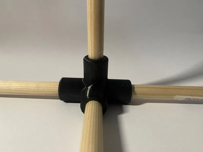 Khớp Nối Ống 4 Nhánh 12mm, Góc 90 Độ - Image 1