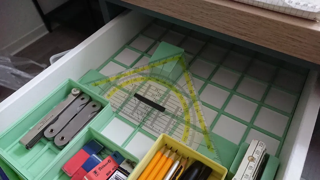 Giá đỡ Gridfinity cho thước tam giác - Image 1