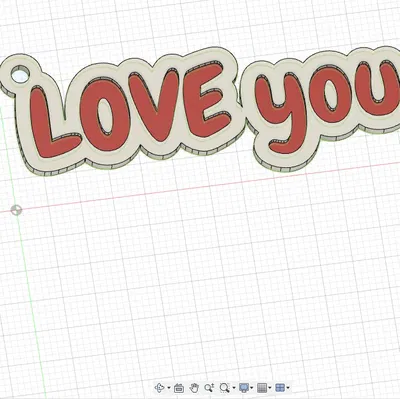 Móc khóa Love You - Quà tặng Valentine