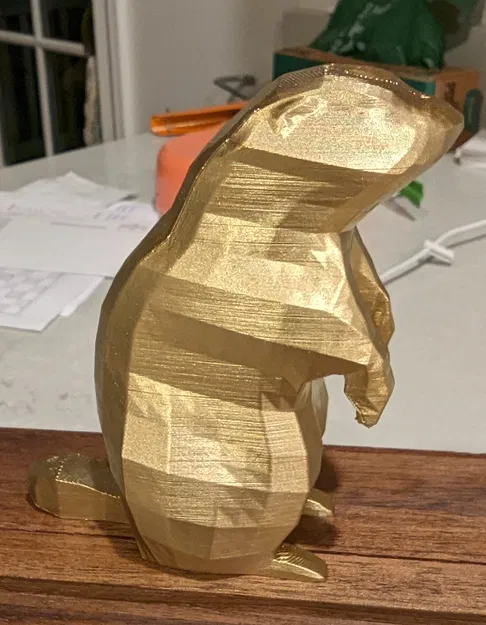 Mô hình sóc chuột low-poly (woodchuck, Marmota monax) - Image 1