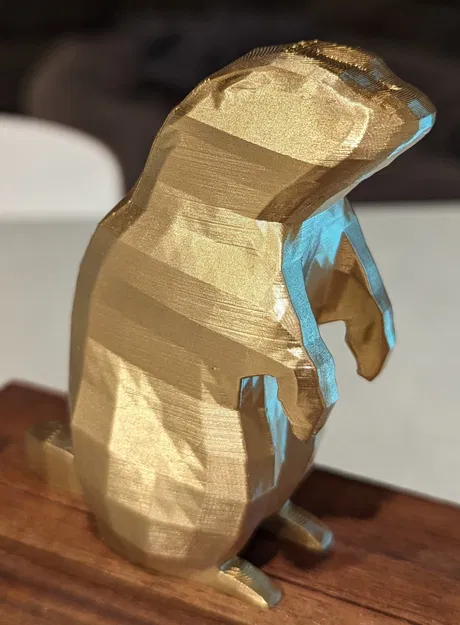 Mô hình sóc chuột low-poly (woodchuck, Marmota monax) - Image 2