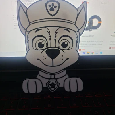 Hình bóng Chase trong Paw Patrol