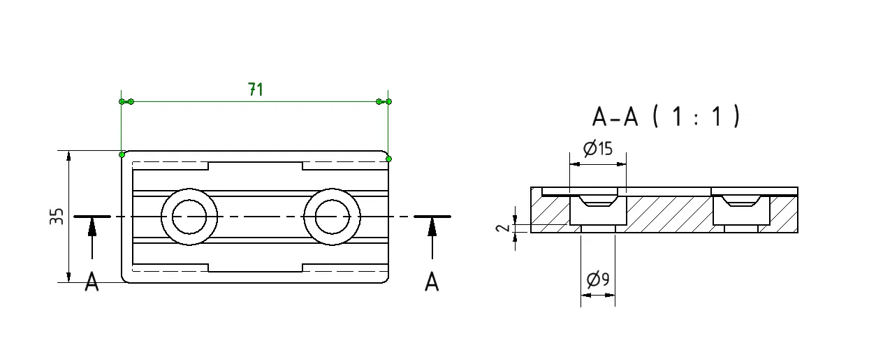 Giá Đỡ Trượt Cho Thanh Nhôm Định Hình - Image 1