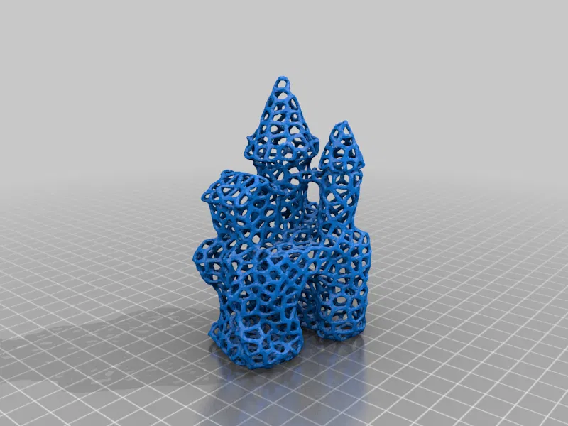 Mô hình 3D Lâu Đài Thủy Sinh Voronoi - Image 1