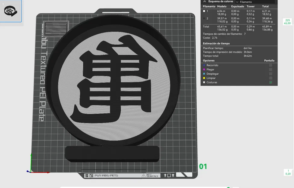 Hộp Đèn LED Kanji Kame Dragon Ball - Image 4